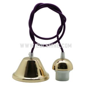 Fashion Pendant Lighting Fittings use Fabric Flex Cord and Rose