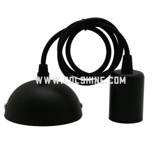 E27 Black Pendant Light Cord 