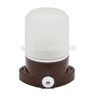 Porcelain Lighting Fixtures E27 Brown for Bathroom and Sauna