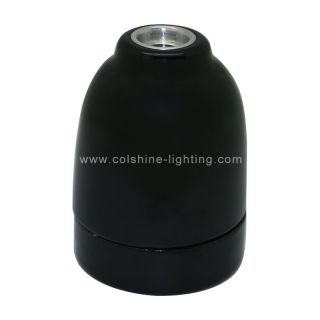 Black Porcelain Ceramic E27 Screw Lamp Holder