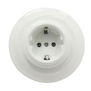 Porcelain Wall Schuko Socket 250V