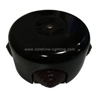 Black Porcelain Junction Box