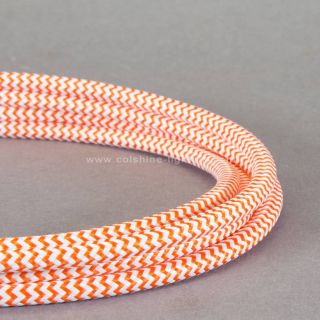 Fabric Covered Braided 2 Core Lighting cable