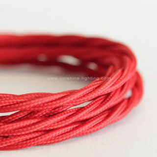 Vintage textile braided wire retro briaded electric cord cloth covered fabric cable 
