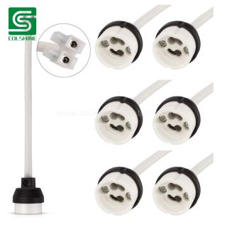GU10 Porcelain Round Socket with junction box and leads